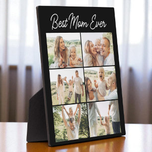 Mother's Day 6 Photo Collage Best Mom Ever  Plaque