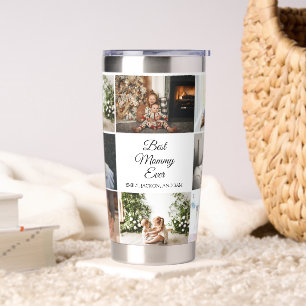 Mother's Day 8 Photos Collage Best Mum Ever Insulated Tumbler