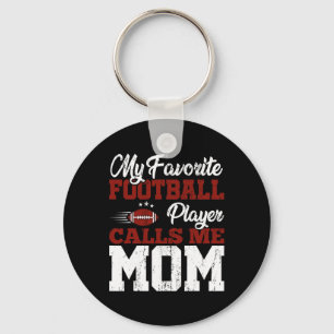 Mothers Day American Football Player Mum Sports Fo Key Ring