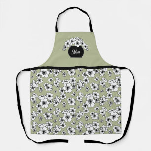 Mother's Day Anemone Floral Apron
