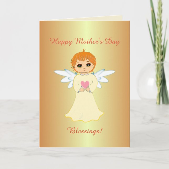 Mother's Day Angel Blessings Card (Front)
