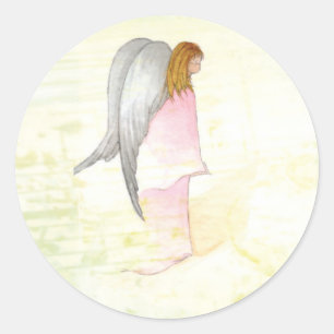 Mother's Day Angel Religious Classic Round Sticker