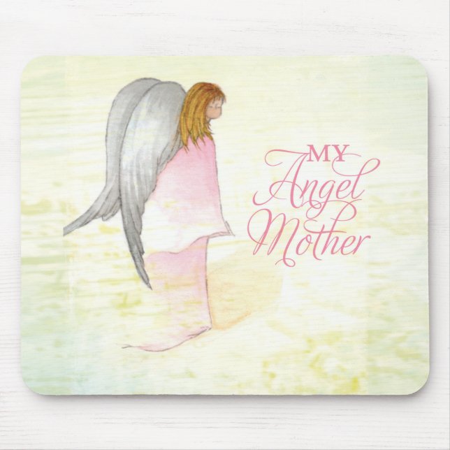 Mother's Day Angel Religious Mouse Mat (Front)