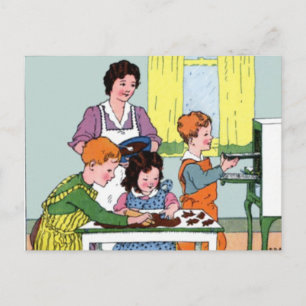 Mothers Day Baking with Mum Postcard