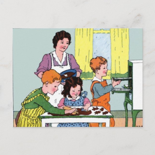 Mothers Day Baking with Mum Postcard (Front)