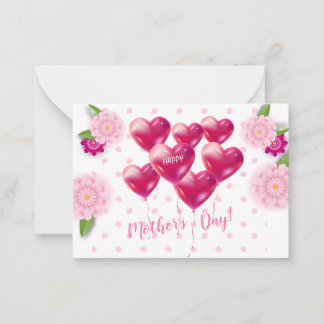 Mother's Day Beautiful Floral Ornament Decoration Card