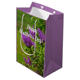 Mother's Day, beautiful lilacs, floral Medium Gift Bag