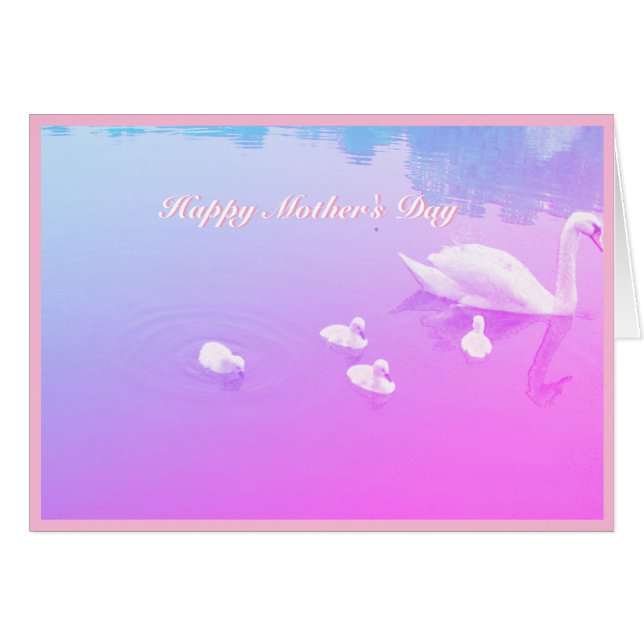 Mother's Day Beautiful Swan Lake (Front Horizontal)