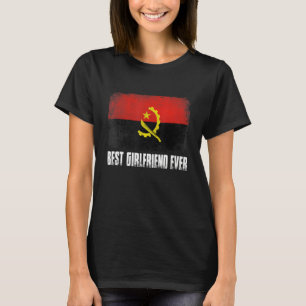 Mother's Day Best Girlfriend Ever Distressed Angol T-Shirt
