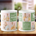 Mother's Day Best MOM Ever Custom 7 Photo Collage Coffee Mug<br><div class="desc">Introducing the perfect gift for the best MOM ever - a personalised photo collage coffee mug! This stylish and modern mug features space for 7 special pictures, creating a unique and sentimental gift that any mother would adore. With the option to add a personalised monogram initial and name, this mug...</div>