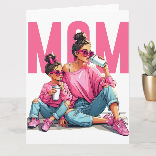 Mother's Day Best Mum3 Super Mum card (Small Plant)
