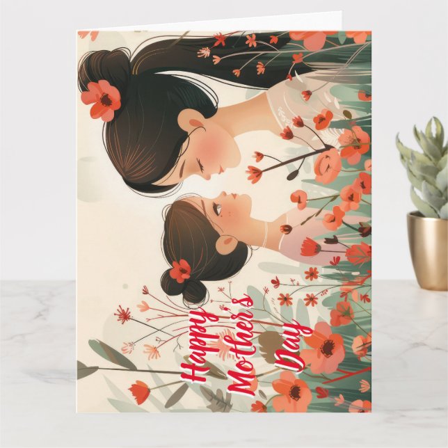 Mother's Day Best Mum8 Super Mum card (Small Plant)