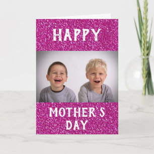 Mother's Day Best Mum Ever Kids Photo Card