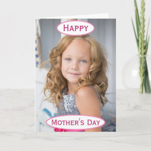 Mother's Day Best Mum Ever Kids Photo Card