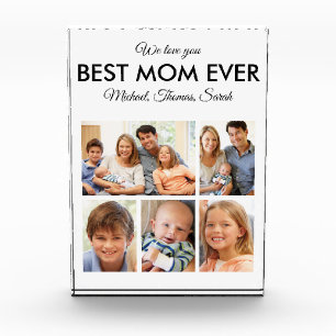 Mothers Day Best Mum Ever Trendy Picture Collage Photo Block