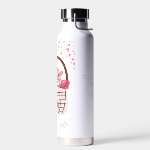 Mother's Day,Best Mum Ever, with Beautiful Flower Water Bottle