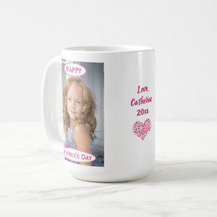 Mother's Day Best Mum Kids Photo Name Year Coffee Mug