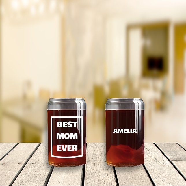  Mother's Day Best Mum Nana Ever Custom Name  Can Glass (Creator Uploaded)