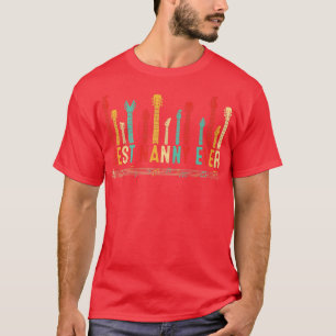 Mothers Day Best Nanny Ever Guitar Lover Guitarist T-Shirt