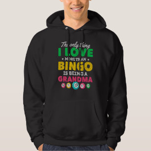 Mothers Day Bingo Grandma Gambling Lottery Hobby Hoodie