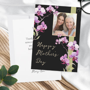 Mother's Day Black Orchid Photo Card