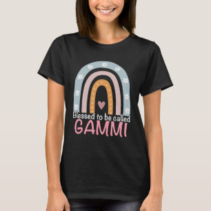Mothers Day Blessed To Be Called Gammi Rainbow Gam T-Shirt