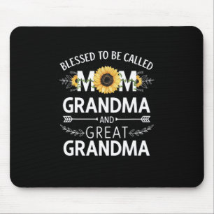Mother's Day Blessed To Be Called Mum Grandma Grea Mouse Mat