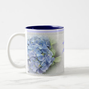 Mothers Day blue hydrangeas Mug