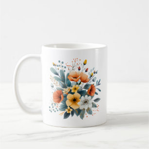 Mother's Day Boho Flowers Clipart-61983 Coffee Mug