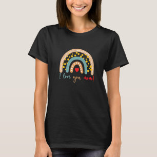 Mother's Day Boho Rainbow Style Hand Drawn Cute Fo T-Shirt