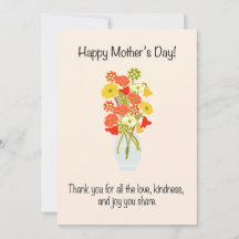 Mother's Day bouquet of flowers