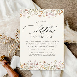 Mother's Day Brunch Boho Terracotta  Invitation