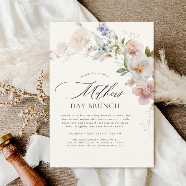Mother's Day Brunch Boho Terracotta  Invitation (Creator Uploaded)