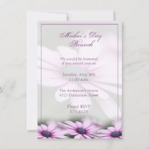 Mother's Day Brunch Daisy Invitation