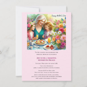Mother's Day Brunch Family Invitation