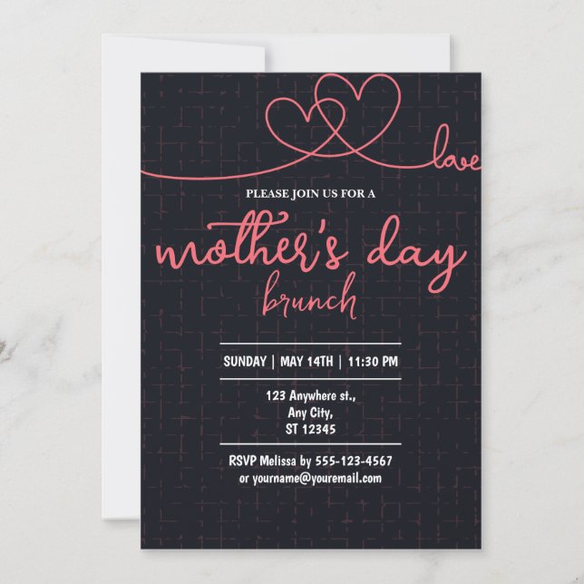 Mothers Day Brunch Invitation (Front)