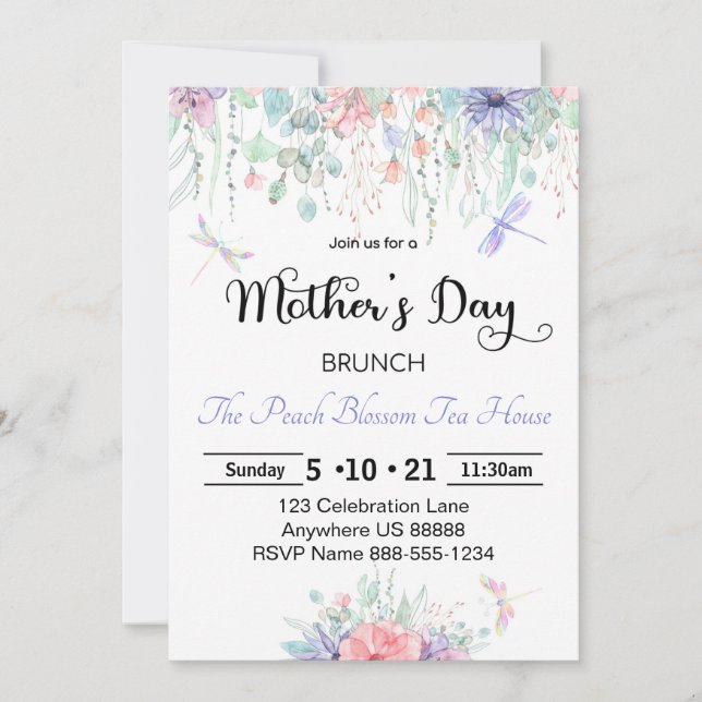 Mother's Day Brunch Invitation (Front)