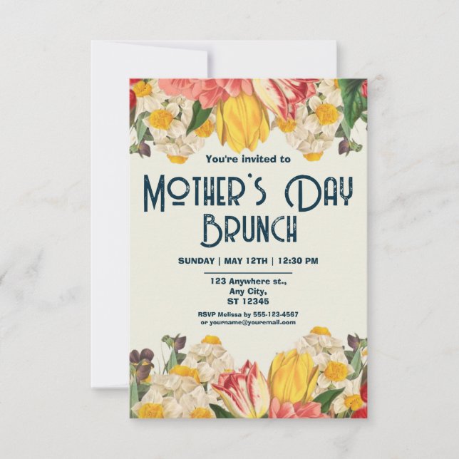 Mothers Day Brunch Invitation (Front)