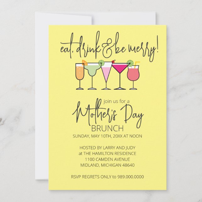 Mother's Day Brunch Invitations (Front)