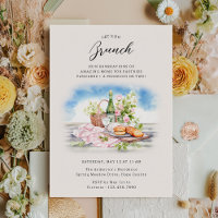 Mother's Day Brunch Pretty Watercolor Get Together