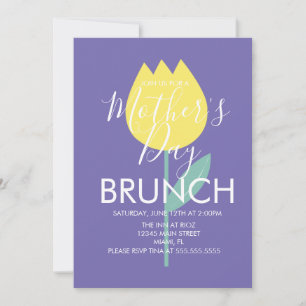 Mother's Day Brunch Tulip Floral Invitation