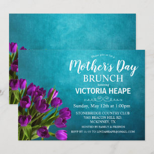 Mother's Day Brunch Tulip Floral Invitation