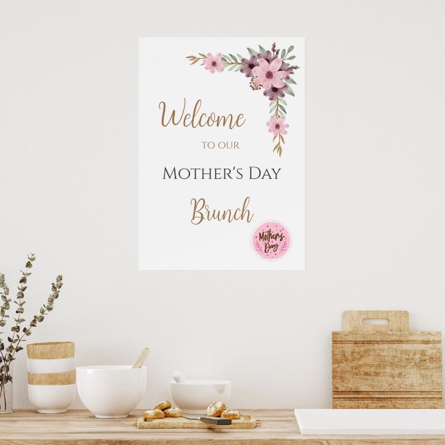 Mother's Day Brunch Welcome Sing Poster (Kitchen)