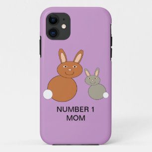 Mothers Day Bunnies Custom Number 1 Mum iPhone 5 C 11 Case