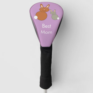 Mothers Day Bunnies Personalised Golf Driver Cover