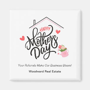 Mother's Day Business Bloom   Real Estate Budget  Magnet