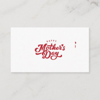 Mother's day business card
