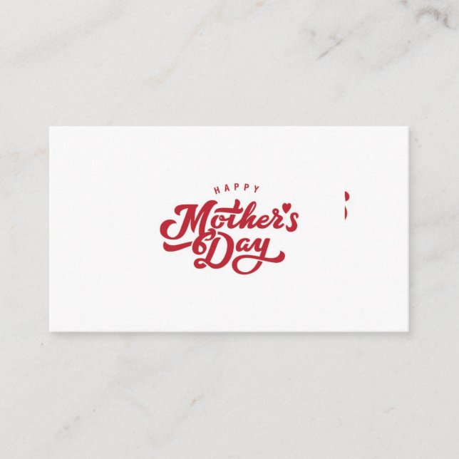 Mother's day  business card (Front)