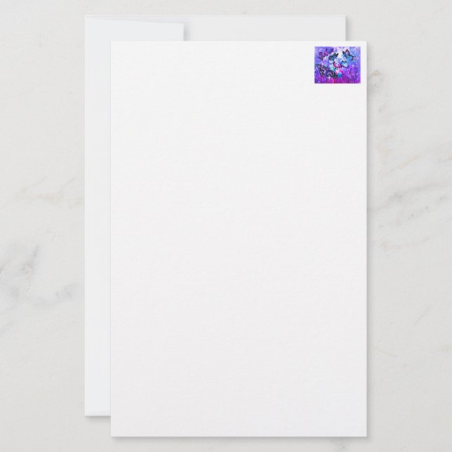 Mother's Day Butterflies Stationery (Front)
