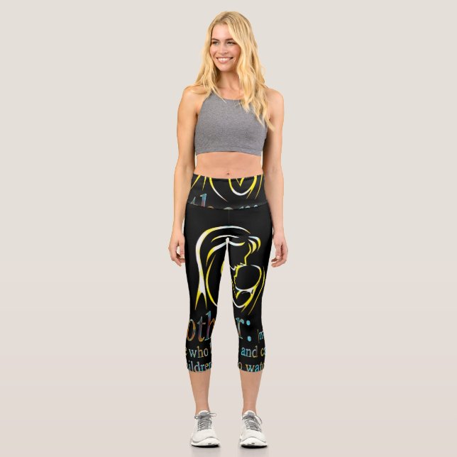 Mother's day  capri leggings (Front)